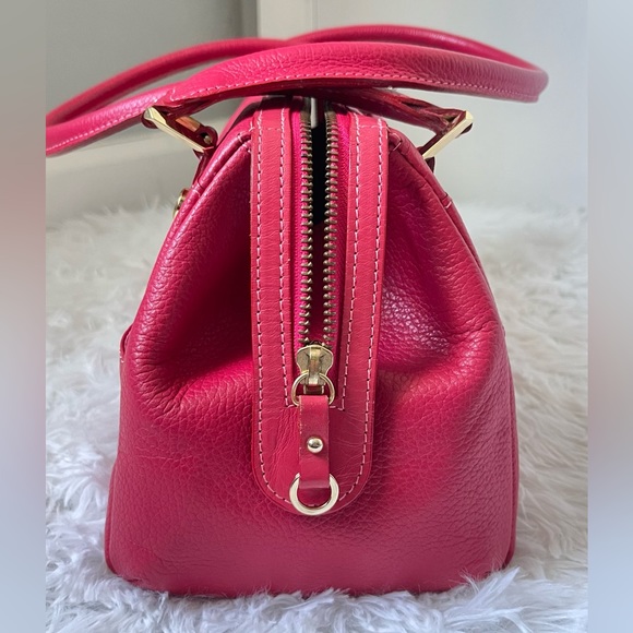 🎉Poshiversary SALE🎉 Samantha Thavasa Deluxe Red Leather Boston Doctors Bag - Picture 8 of 17